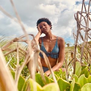 Gingham more than plaid swim suit